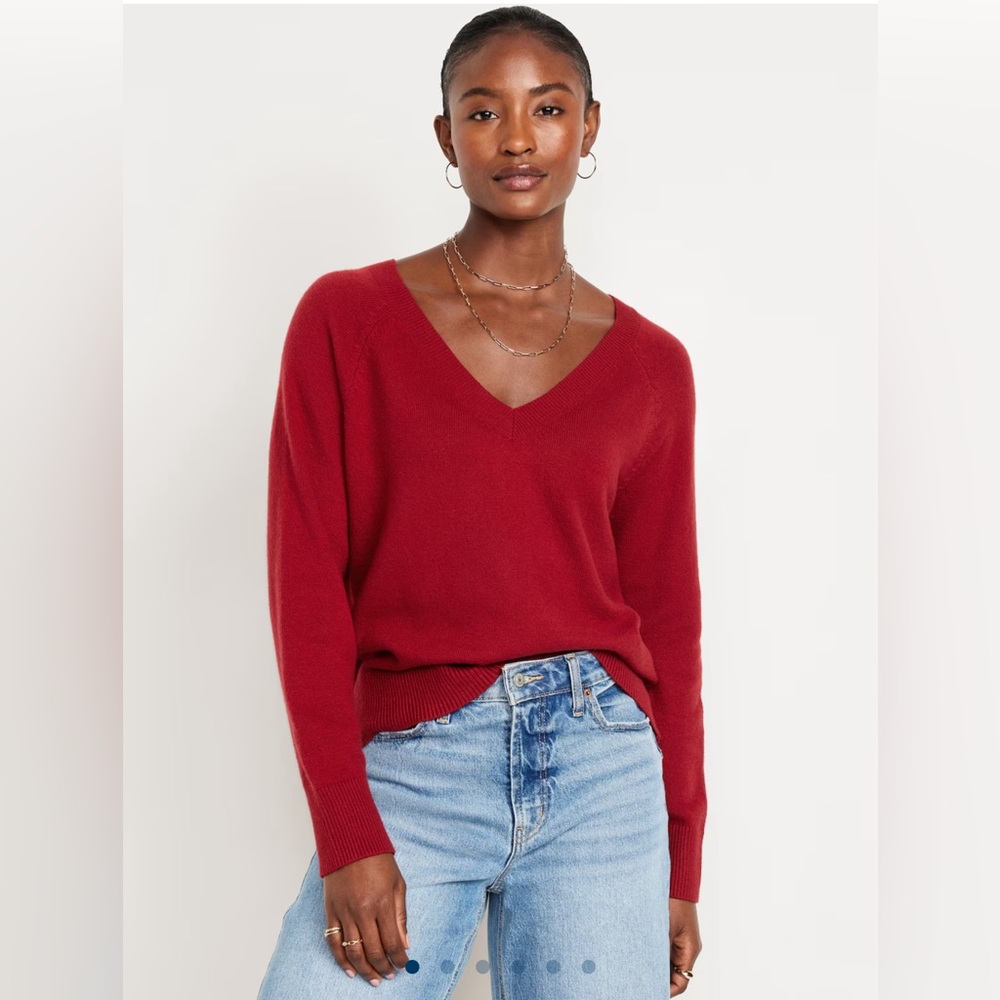 SoSoft Loose V-Neck Sweater OLD NAVY NWT.